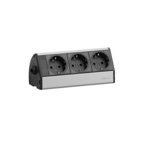 EVOline Dock SMALL / 3x power / Black / cable through side cover-0