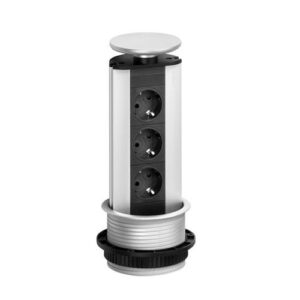 EVOline Port / Stainless steel / 3x pop up socket-0