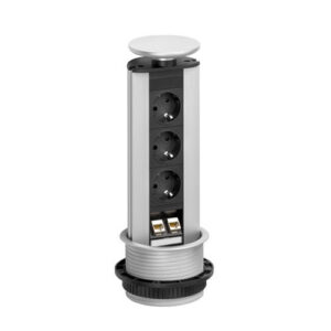 EVOline Port DATA / Silver / 3x pop up socket / 2x RJ45-0