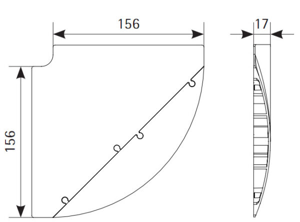 EVOline Bridge kabelgoot / vloergoot / kabelbrug hoek module 90 graden-1643