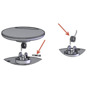 EVOline replacement spring hinge pin