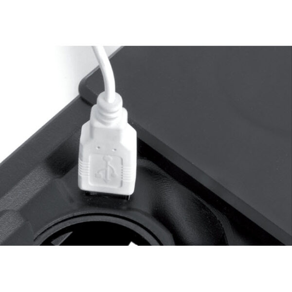 EVOline Square80 with Qi charger / 1x power / 1x USB charger / Black-2465