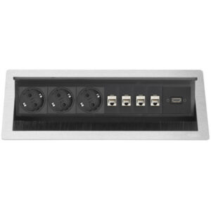 EVOline FlipTop Push XL / Netbox Multimedia / 3x pwr / 4x RJ45 / HDMI-0