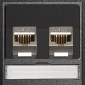 EVOline 2 x RJ45 modular CAT6 module / replacement part-0