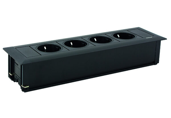 EVOline FrameDock SMALL / black anodised / 3x power socket-3329