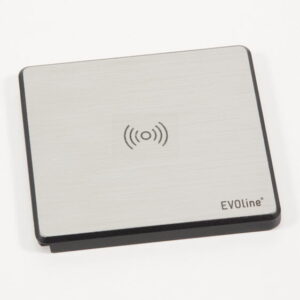 EVOline Square Stainless steel optics Qi-charger - EVOlineStore