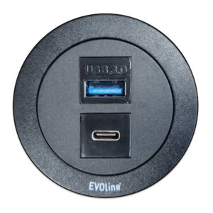 EVOline One - USB 3.0 Type-A + USB 3.1 Type-C multimedia - EVOlineStore