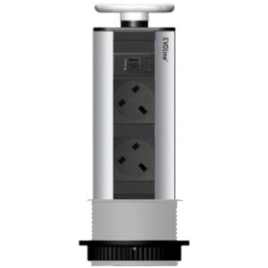EVOline Port 1x USB charger Type-AC 2x UK power sockets - EVOlineStore