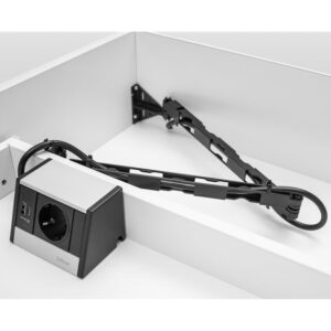 EVOline Wing set Wing, R-Dock 1x socket, 1x double USB charger Type-AC