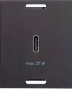 EVOline double USB charger Type-A + Type-C 2.1A 25x50