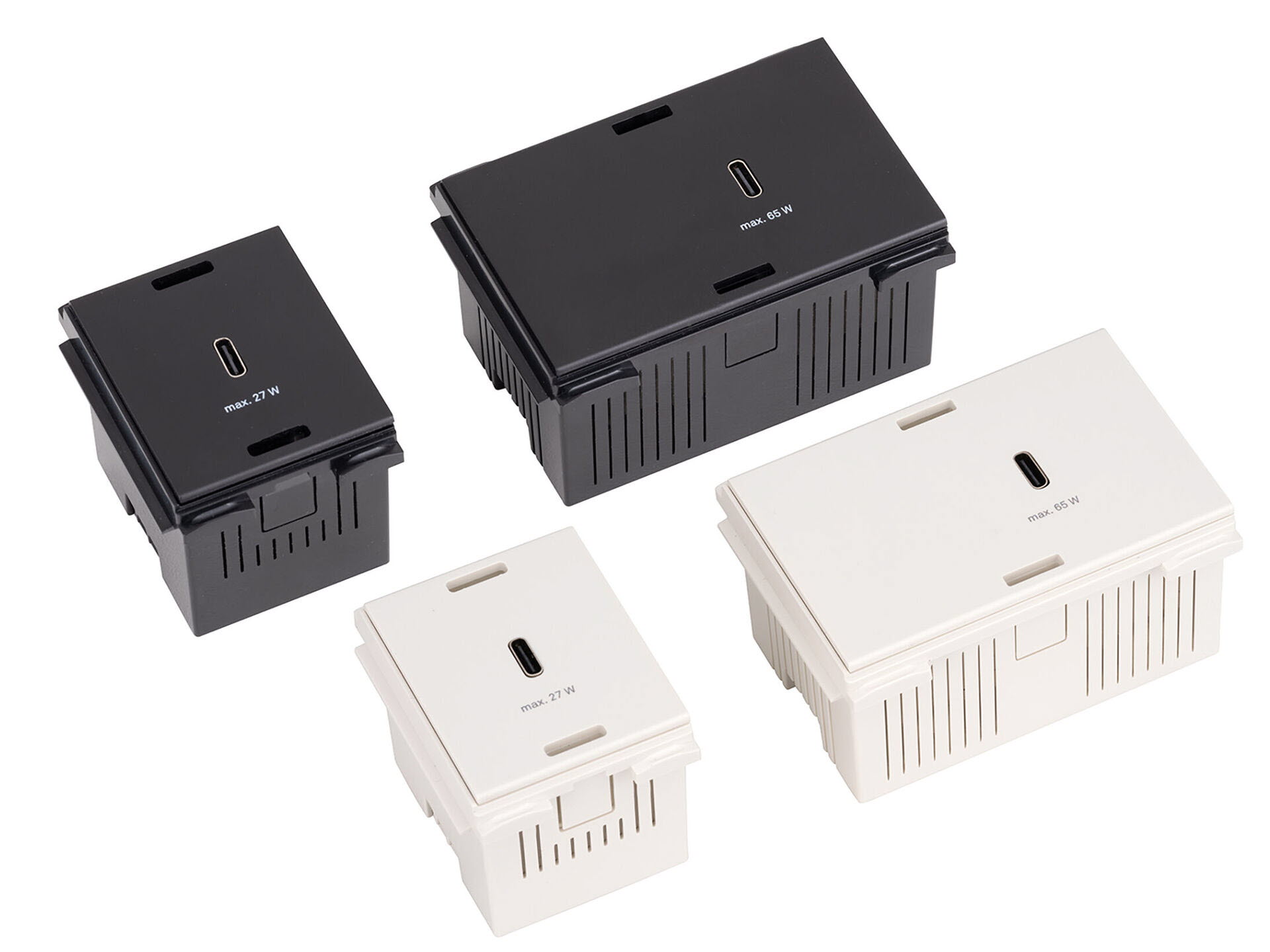 Evoline Exchangeable USB charger black + white - EVOlineStore