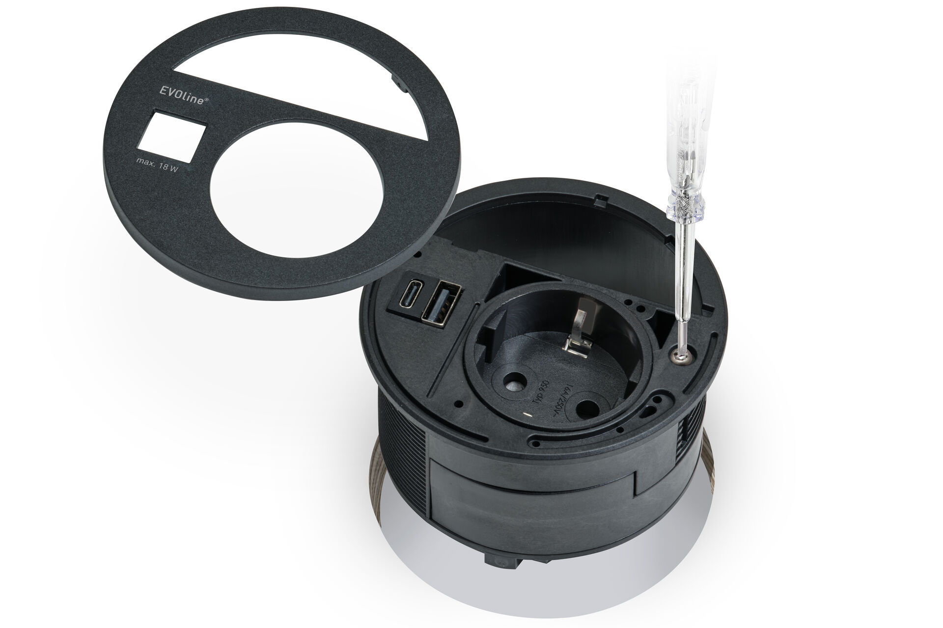 EVOline Circle80 - mounting - EVOlineStore